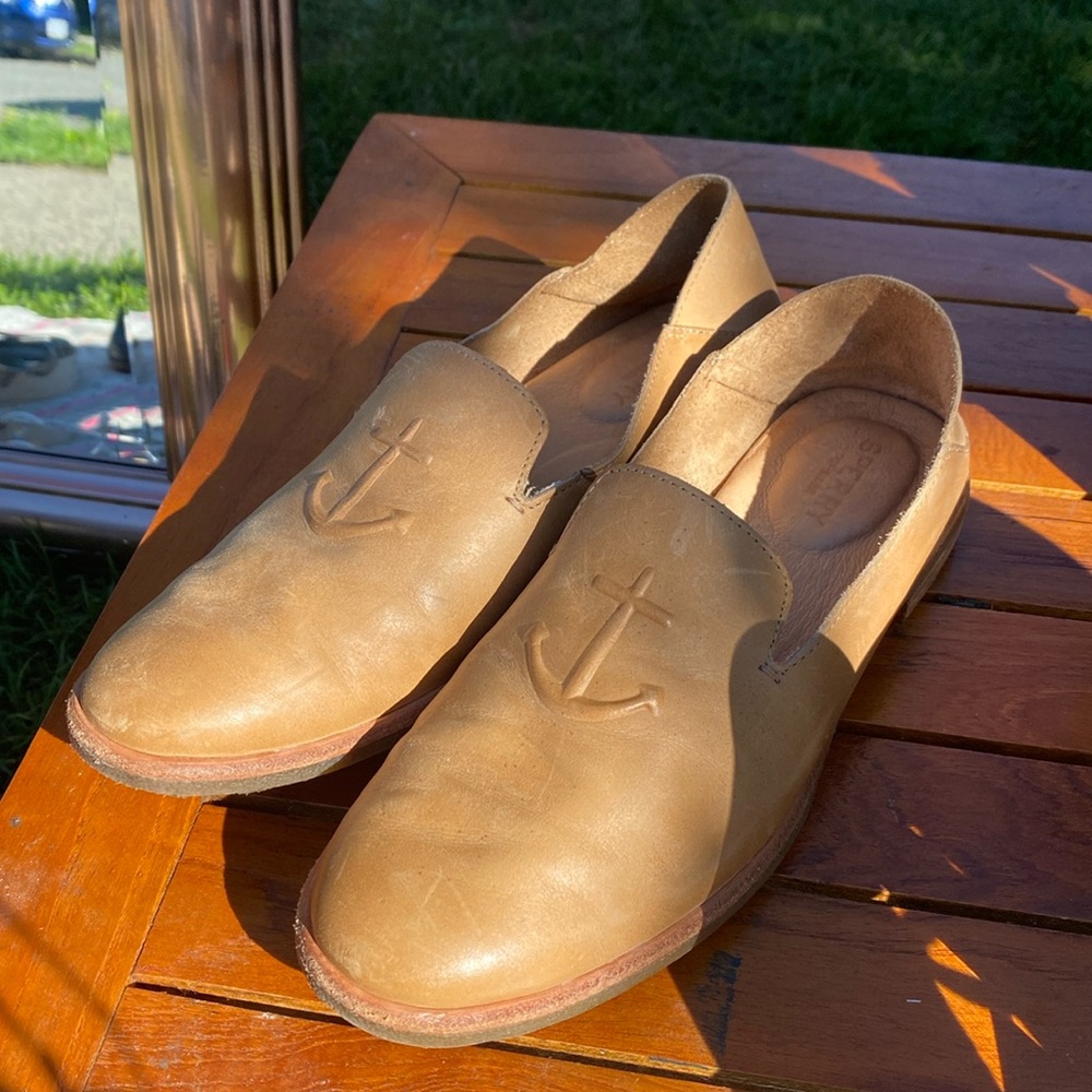 Sperry leather Anchor slip ons ‘TOP slider’